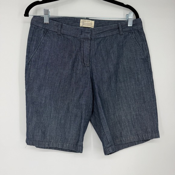 J. Crew Pants - J. Crew Women's 4 Bermuda Shorts Dark Wash‎ Blue 100% Cotton